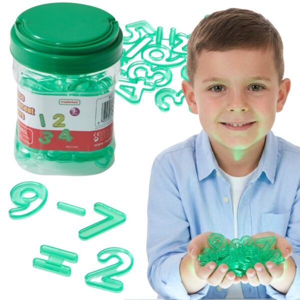 MASTERKIDZ Przezroczyste Liczby Do Panelu Świetlnego LED STEM