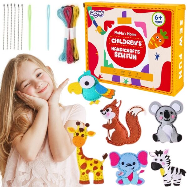 WOOPIE Zestaw do Szycia dla Dzieci Woopie Breloczki DIY Filc