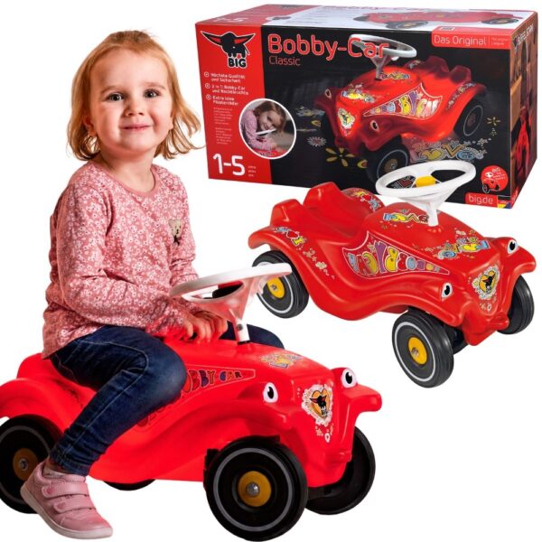 BIG Jeździk Bobby Car Classic z Klaksonem Świecący