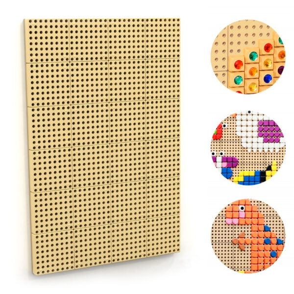 MASTERKIDZ Panel Ścienny Tablica Naukowa Kreatywna STEM  + Panel Monatażowy 120x80cm